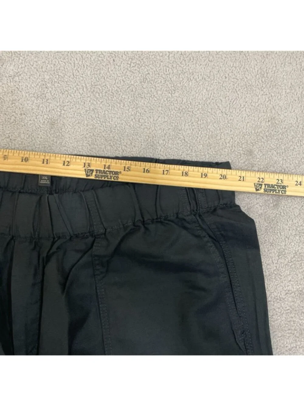 NWT Banana Republic Women's XXL Black Tapered Crop Pants Linen Blend  B1697